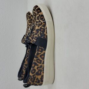 Ryka Vivi Loafers Cheetah Print Slip On Zip Front Casual Sneaker Womens 7.5